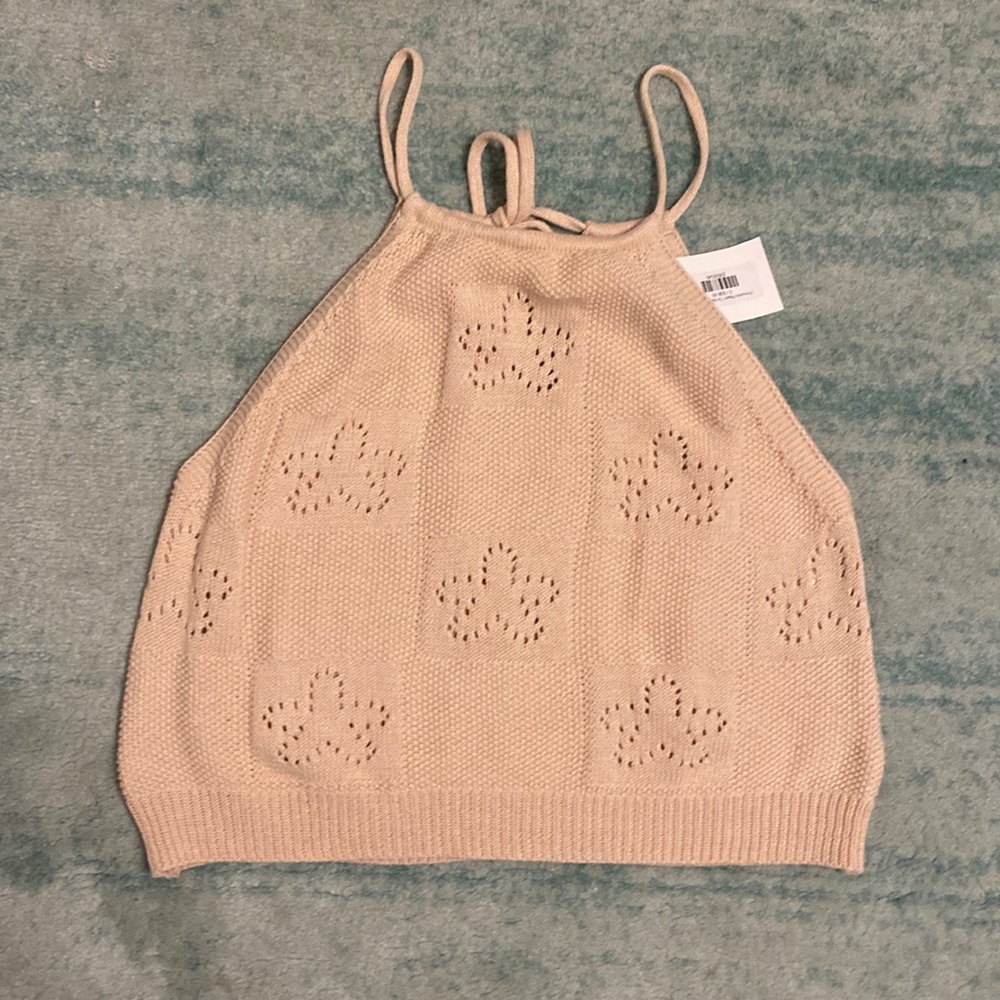 Shoreline sugers boutique, princess peach tieback halter, size Small